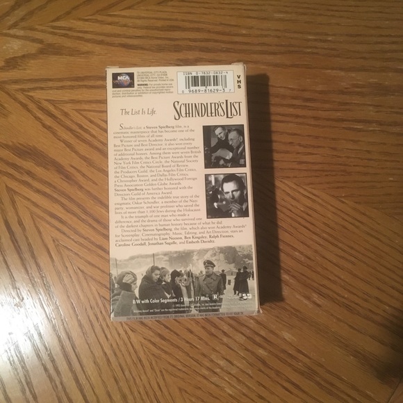 3 VHS VCR Movies Titanic Saving Private Ryan Schindler’s List - Picture 2 of 8